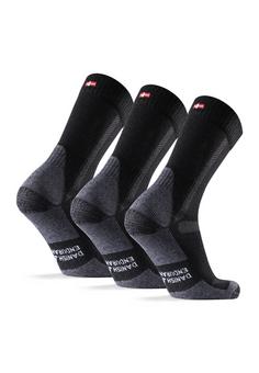 Rückansicht von DANISH ENDURANCE Hiking Classic Socken Black/Grey