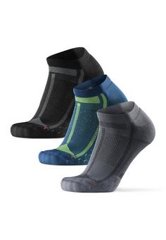 DANISH ENDURANCE Long Distance Low-Cut Laufsocken black/blue/grey