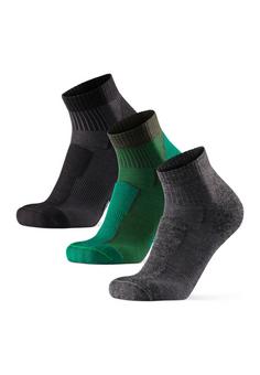 DANISH ENDURANCE Merino Hiking Low Socken black/green/grey