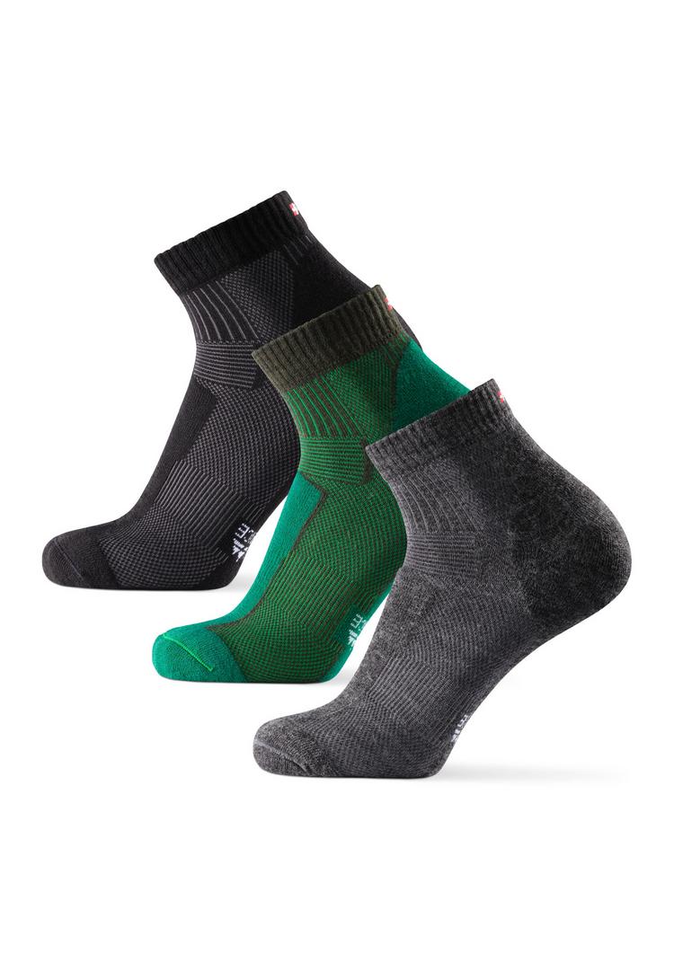 DANISH ENDURANCE DANISH ENDURANCE Merino Hiking Low Socken - black/green/grey - 0 | SportScheck