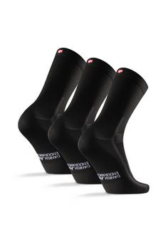 Rückansicht von DANISH ENDURANCE long cycling Fahrradsocken schwarz