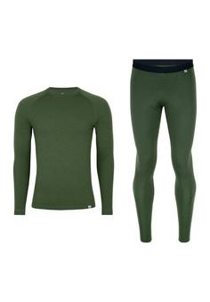 DANISH ENDURANCE Merino Baselayer Wäscheset Herren green