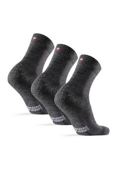 Rückansicht von DANISH ENDURANCE Merino Hiking Light Wandersocken dark grey