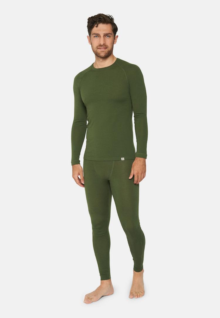 DANISH ENDURANCE DANISH ENDURANCE Merino Baselayer W&auml;scheset Herren - green - 0 | SportScheck
