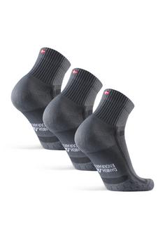 Rückansicht von DANISH ENDURANCE Long Distance Laufsocken grey/black