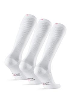 Rückansicht von DANISH ENDURANCE Bio Kompression Socken weiß