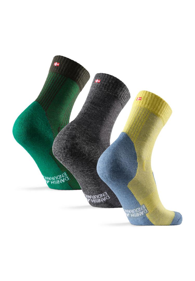 DANISH ENDURANCE DANISH ENDURANCE Merino Hiking Light Socken - yellow/grey/green - 0 | SportScheck