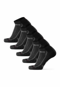 Rückansicht von DANISH ENDURANCE Long Distance Low-Cut Laufsocken Black/Grey