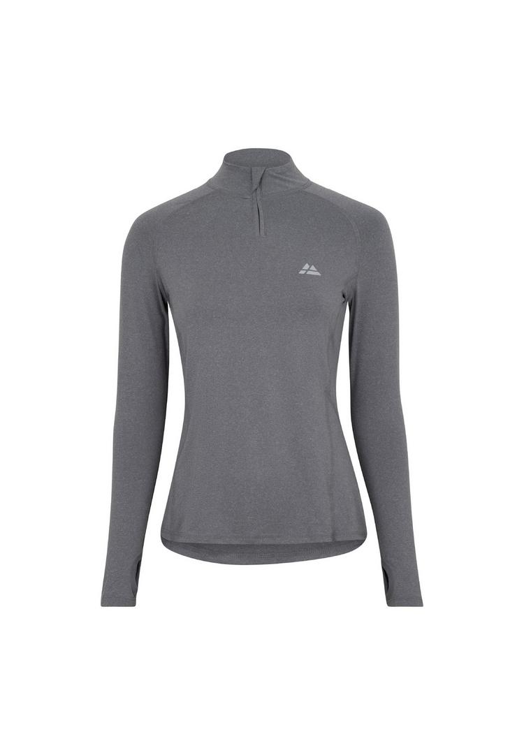 DANISH ENDURANCE DANISH ENDURANCE Half Zip Langarmshirt Damen - grey m&eacute;lange - 0 | SportScheck