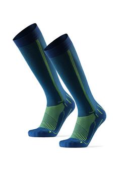 DANISH ENDURANCE Kompression Laufsocken blue/neon yellow