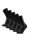 DANISH ENDURANCE Long Distance Crew Socken - Black/Grey