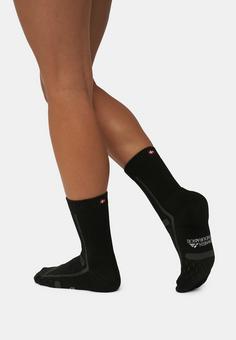 Rückansicht von DANISH ENDURANCE Long Distance Crew Laufsocken Black/Grey