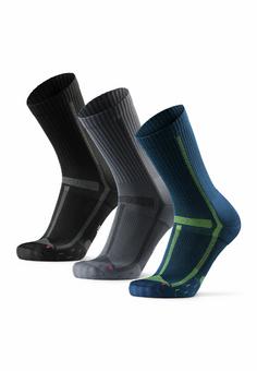 DANISH ENDURANCE Long Distance Crew Laufsocken black/grey/navy