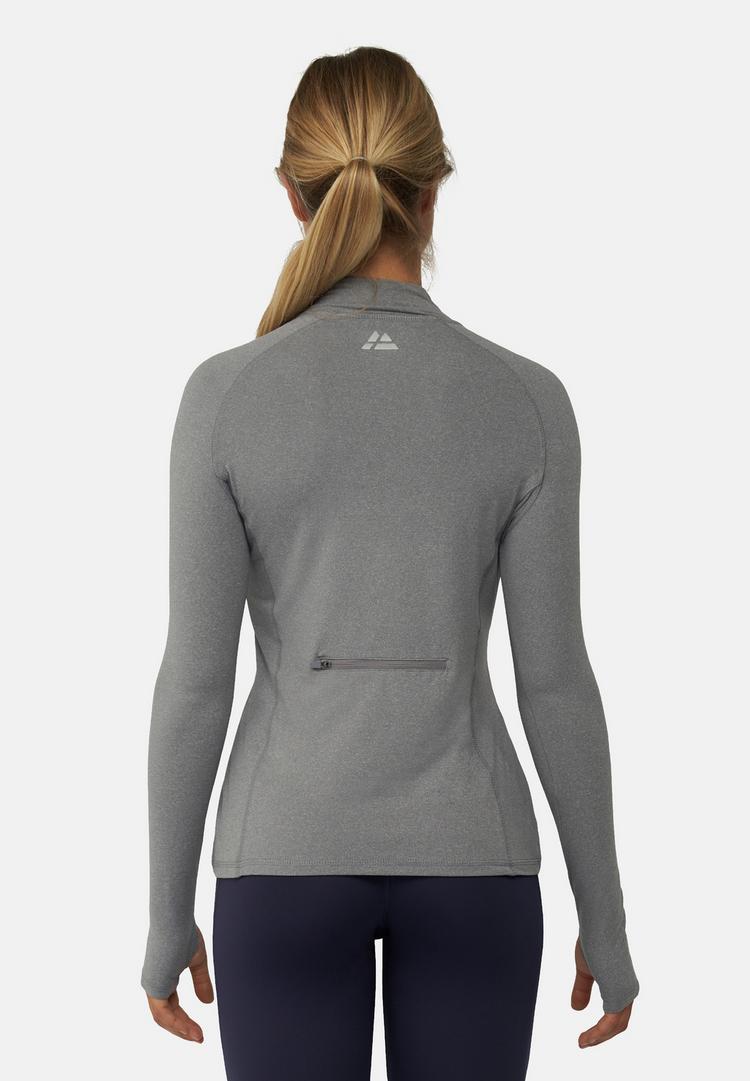 DANISH ENDURANCE DANISH ENDURANCE Half Zip Langarmshirt Damen - grey m&eacute;lange - 1 | SportScheck