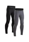 DANISH ENDURANCE Compression Leggings Herren - Black/Grey