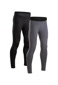 DANISH ENDURANCE Compression Leggings Herren - Black/Grey