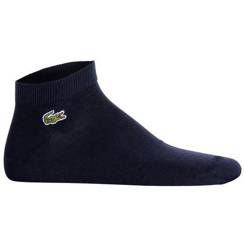 Rückansicht von Lacoste Socken Socken Weiß/Grau/Dunkelblau