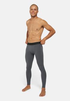 Rückansicht von DANISH ENDURANCE Kompressionshose Leggings Herren Black/Grey