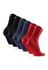 DANISH ENDURANCE Bamboo Business Socken - red/black/navy