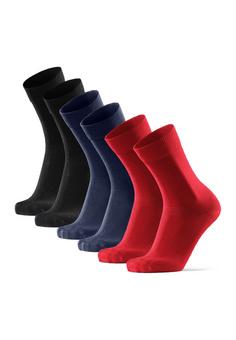 Rückansicht von DANISH ENDURANCE Bambus Businesssocken Socken red/black/navy