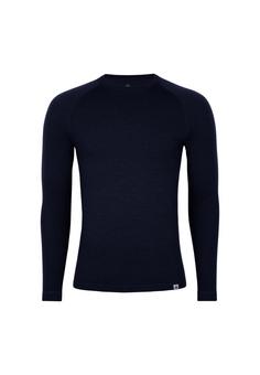 DANISH ENDURANCE Merino Funktionshemd Herren dark navy