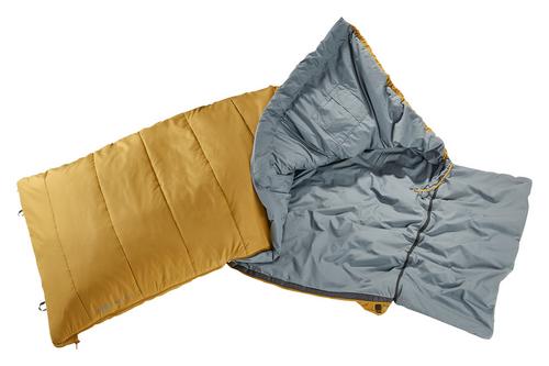 Rückansicht von Deuter Orbit SQ +6° Kunstfaserschlafsack caramel  teal