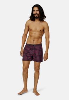 Rückansicht von DANISH ENDURANCE American Boxers Boxershorts Herren blue/red mix