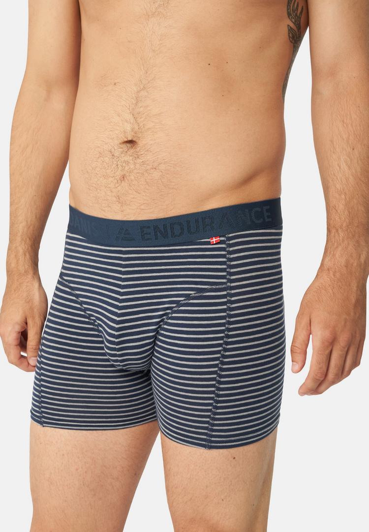 DANISH ENDURANCE DANISH ENDURANCE Organic Trunks Unterhose Herren - black/navy stripes - 0 | SportScheck