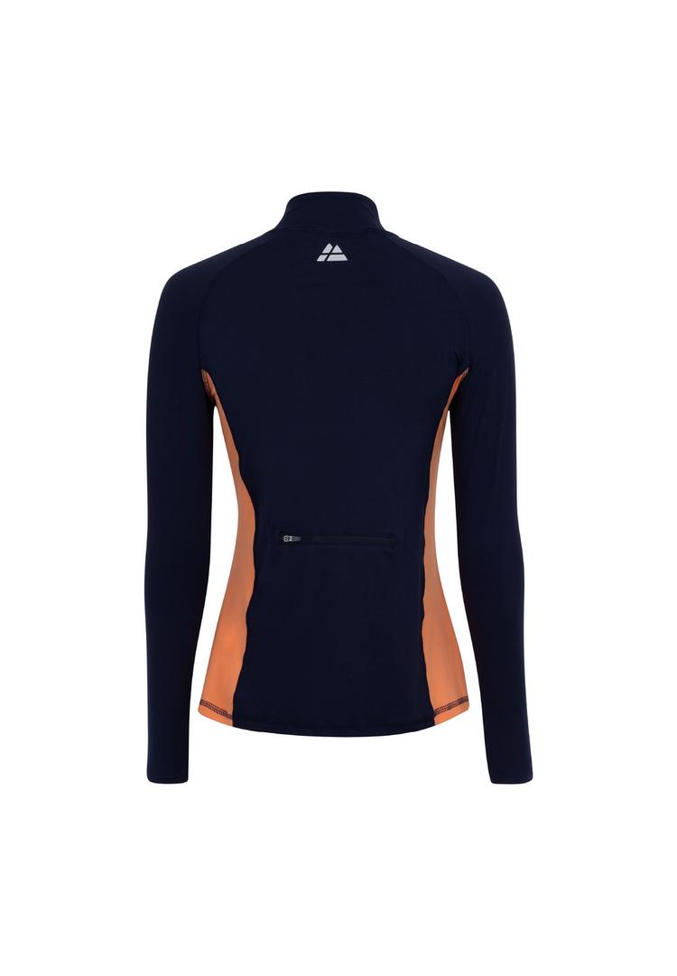 DANISH ENDURANCE DANISH ENDURANCE Half Zip Langarmshirt Damen - navy/peach - 0 | SportScheck