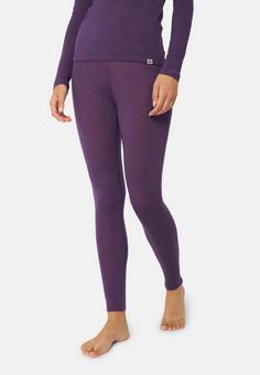 Rückansicht von DANISH ENDURANCE Merino Thermounterhose Damen purple