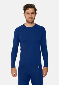 Rückansicht von DANISH ENDURANCE Merino Funktionsshirt Herren navy