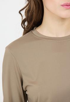 Rückansicht von Athlecia Almi Langarmshirt Damen 1193 Roasted Cashew