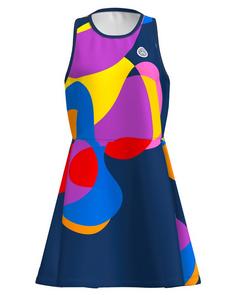 BIDI BADU Twiggy Dress Tenniskleid Damen dunkelblau/bunt