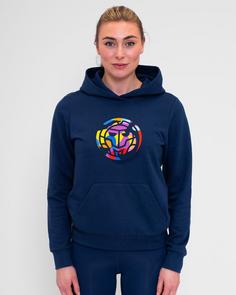 Rückansicht von BIDI BADU Twiggy Chill Hoody Hoodie Damen dunkelblau/bunt