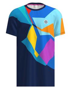 BIDI BADU Twiggy Tee Tennisshirt Herren dunkelblau/bunt