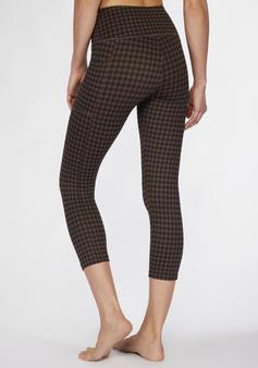 Rückansicht von Lascana Caprileggings 3/4-Tights Damen braun