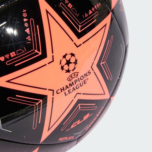 Rückansicht von adidas UCL 24/25 League Phase Club Ball Fußball Turbo / Black / Silver Metallic