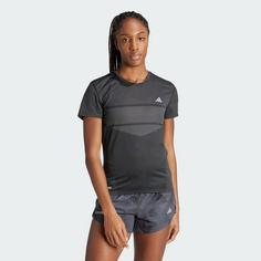 Rückansicht von adidas Ultimateadidas Engineered T-Shirt T-Shirt Damen Black / Grey Four