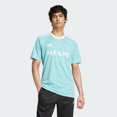 Rückansicht von adidas Inter Miami CF 24 Ausweichtrikot Fußballtrikot Herren Easy Mint