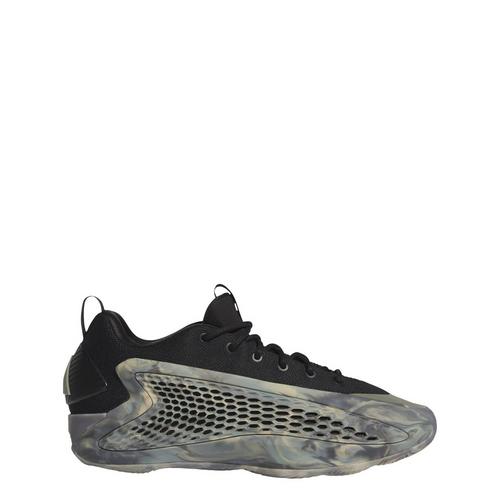 Rückansicht von adidas Anthony Edwards 1 Low Basketballschuh Sneaker Herren Silver Pebble / Core Black / Wonder Beige