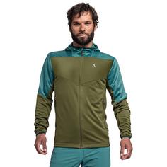 Rückansicht von Sch&ouml;ffel Fleece Hoody Svardalen M Fleecejacke Herren 6737 gr&uuml;n