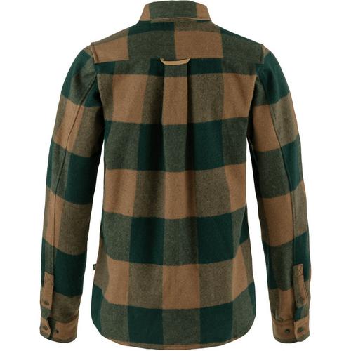 Rückansicht von FJÄLLRÄVEN Canada Shirt L/S Langarmshirt Damen Hellbraun