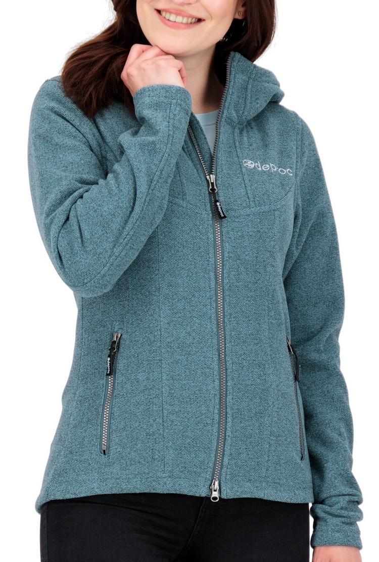 DEPROC active DEPROC active GLORY MAY Strickfleece Damen - smoke - 0 | SportScheck