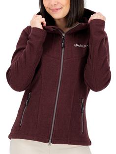 DEPROC active GLORY MAY Strickfleece Damen berry