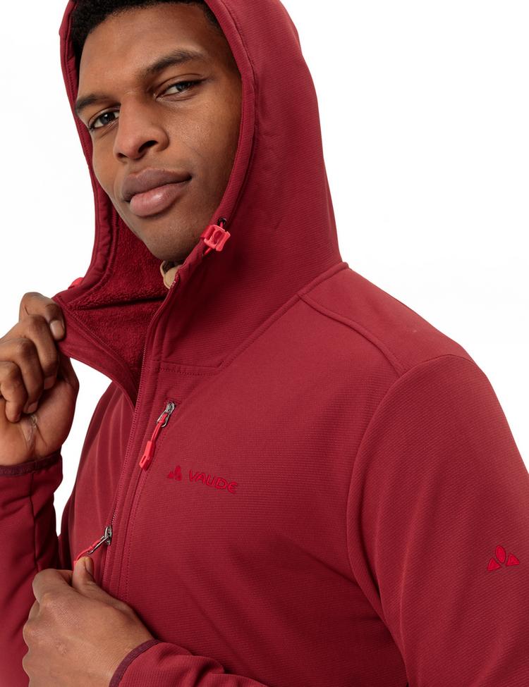 VAUDE VAUDE Men's Elope Stormfleece Hoody Outdoorjacke Herren - carmine - 1 | SportScheck