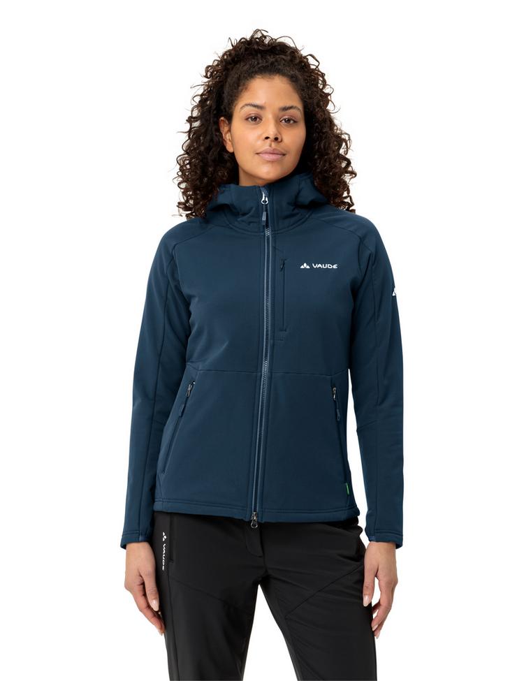 VAUDE VAUDE Women's Elope Stormfleece Hoody Outdoorjacke Damen - dark sea - 0 | SportScheck