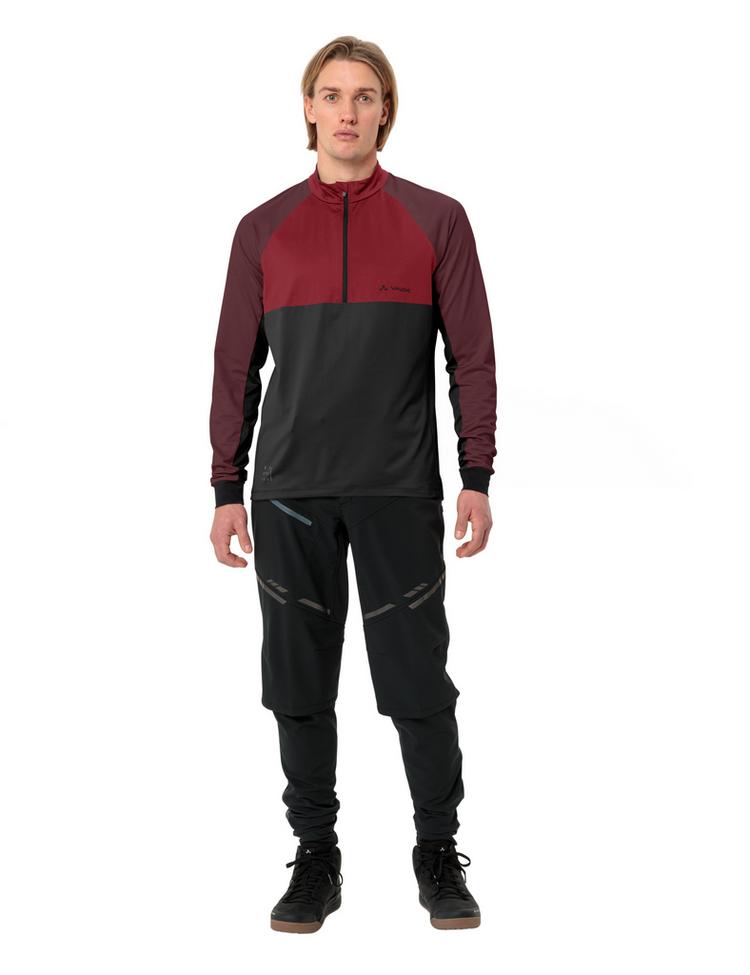 VAUDE VAUDE Men's Qimsa Halfzip LS Shirt T-Shirt Herren - carmine - 2 | SportScheck