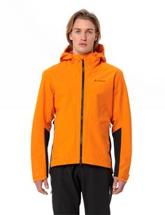 Rückansicht von VAUDE Men's Moab Pro Rain Jacket Outdoorjacke Herren kurkuma