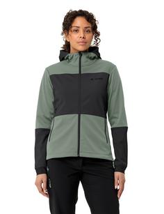 Rückansicht von VAUDE Women's Qimsa Hooded Softshell Jacket Outdoorjacke Damen agave