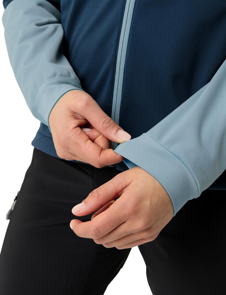 VAUDE VAUDE Women's Qimsa Hooded Softshell Jacket Outdoorjacke Damen - dark sea - 0 | SportScheck